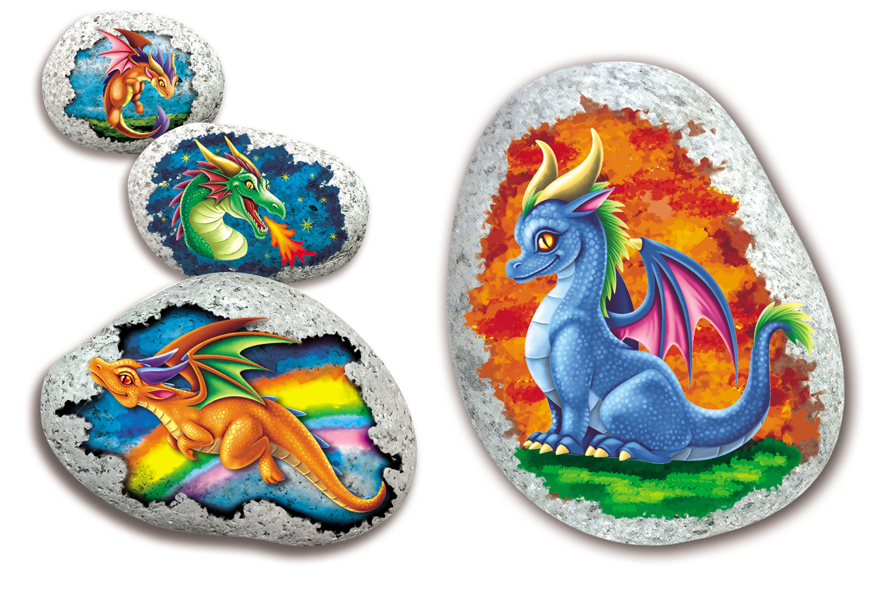 Multipe Rocks Art Craft Multiple Themed Rock Art Piece Display Painting Kit || Great Painting ...