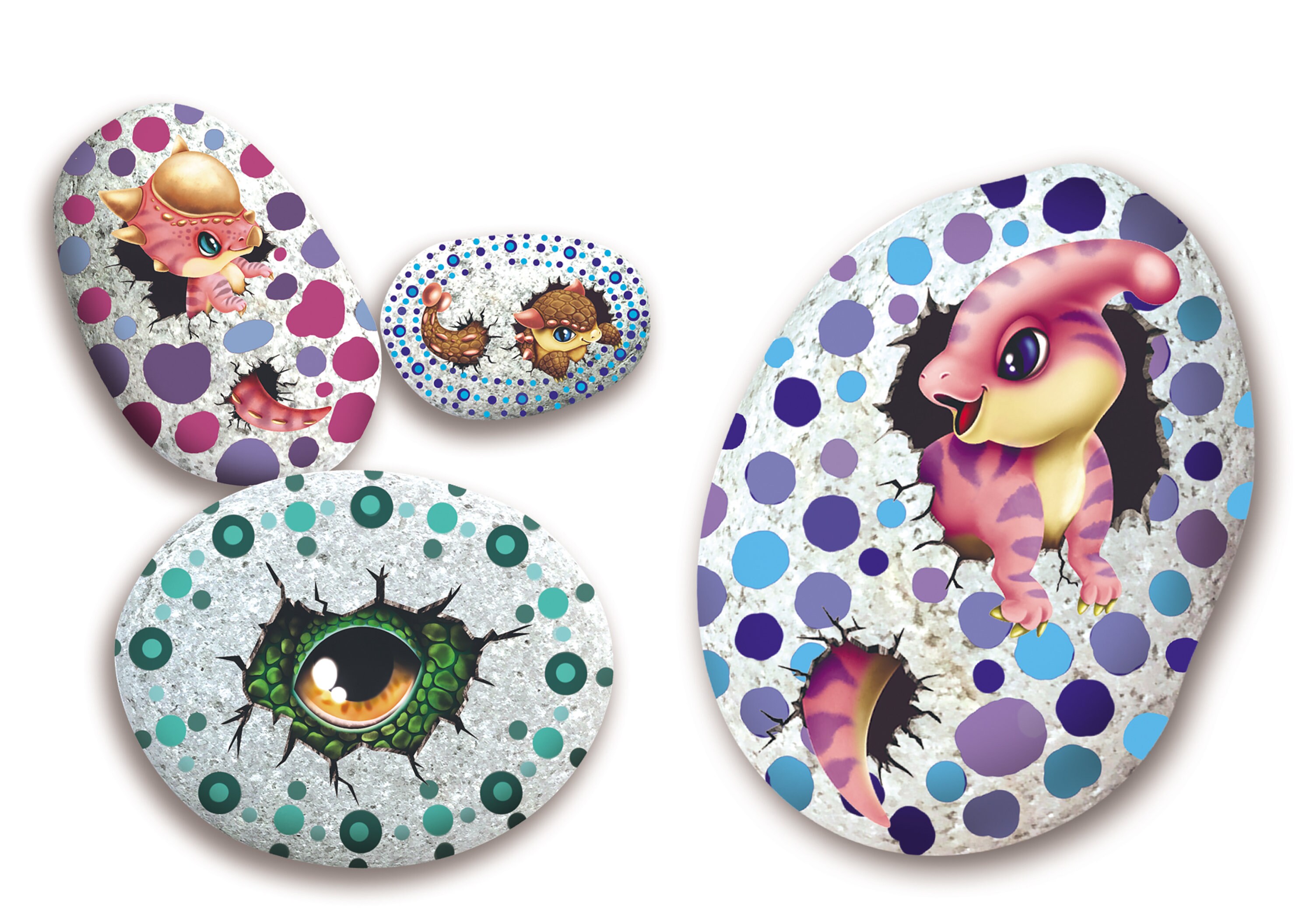 Multipe Rocks Art Craft Multiple Themed Rock Art Piece Display Painting Kit || Great Painting ...