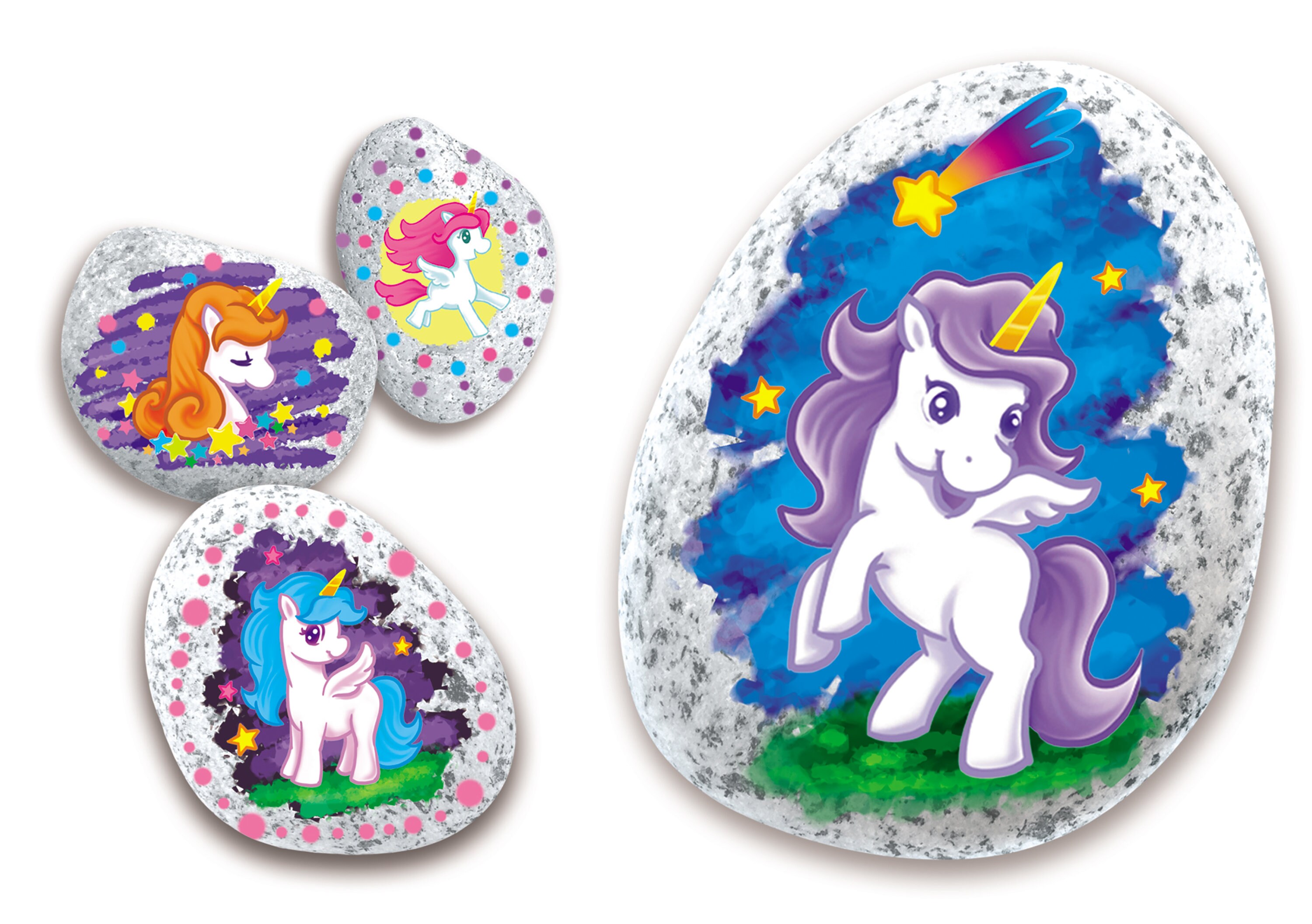 Multipe Rocks Art Craft Multiple Themed Rock Art Piece Display Painting Kit || Great Painting ...