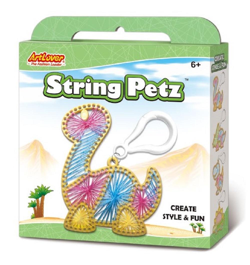 Multiple Animal Themed String Petz Art Piece Keychain Kit for Kids ...