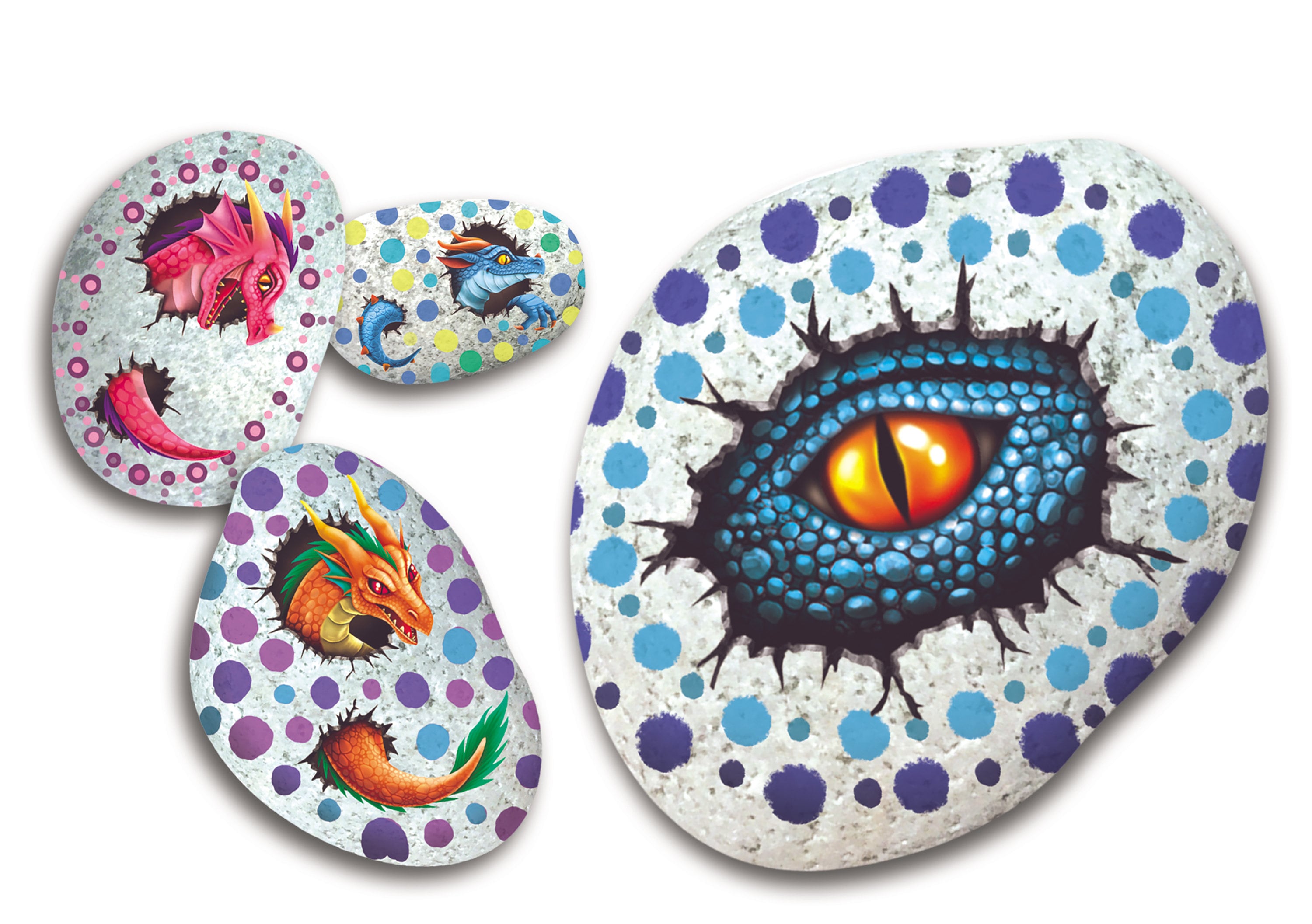 Multipe Rocks Art Craft Multiple Themed Rock Art Piece Display Painting Kit || Great Painting ...