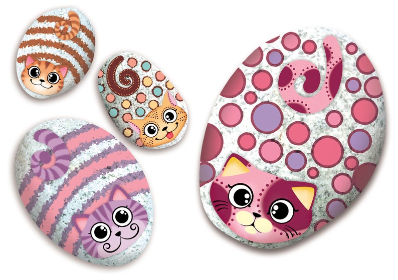 Multipe Rocks Art Craft Multiple Themed Rock Art Piece Display Painting Kit || Great Painting ...