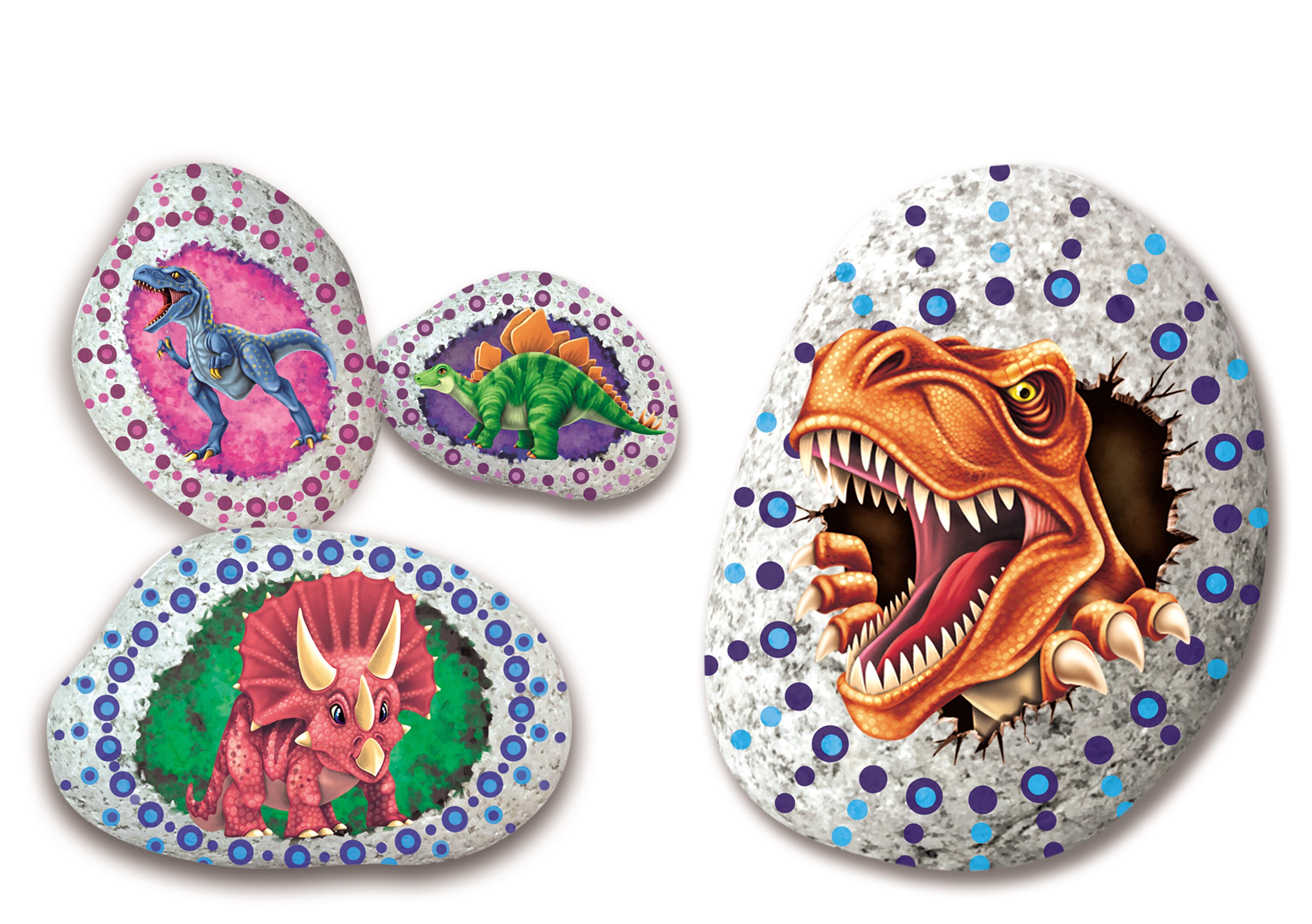Multipe Rocks Art Craft Multiple Themed Rock Art Piece Display Painting Kit || Great Painting ...