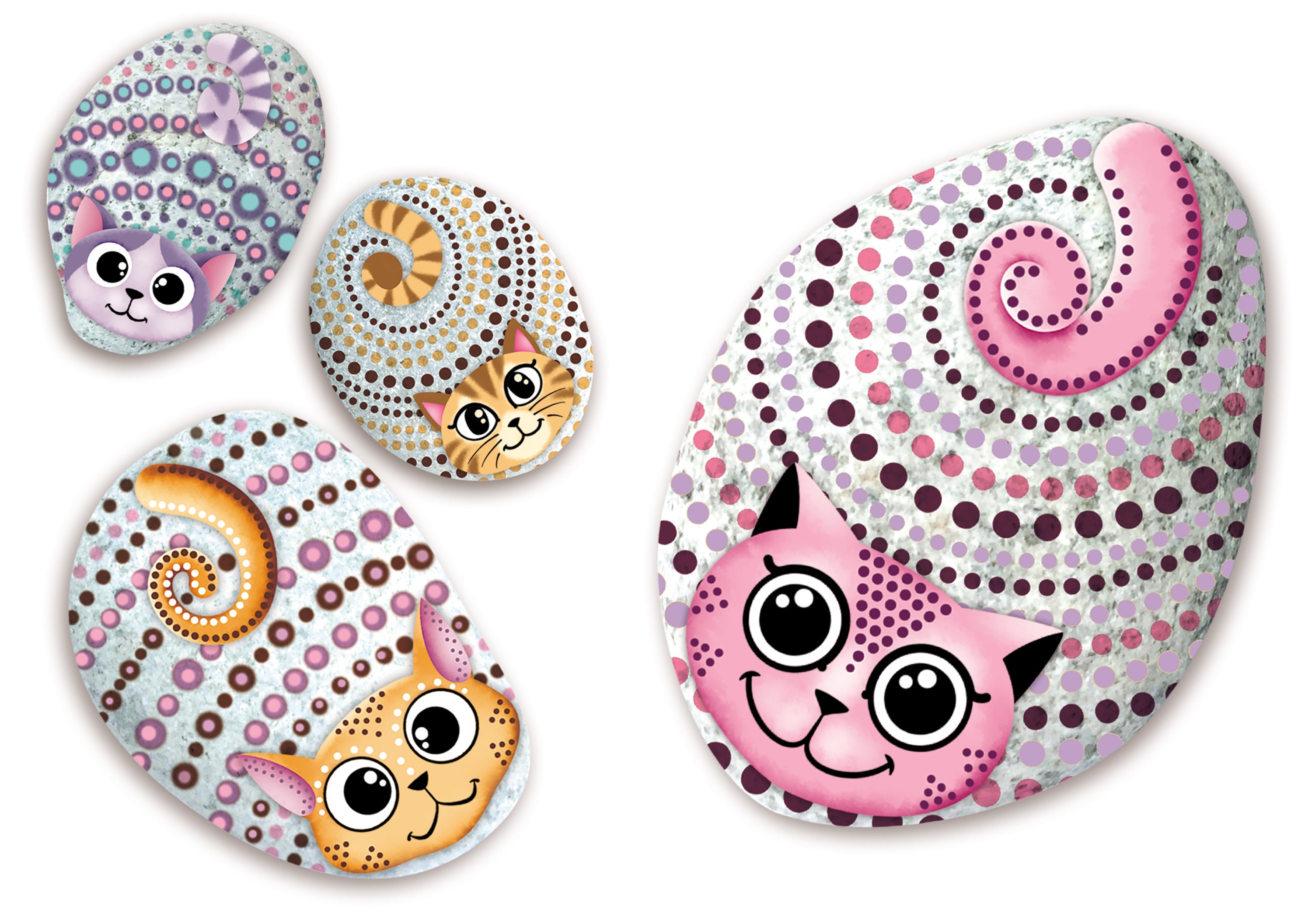 Multipe Rocks Art Craft Multiple Themed Rock Art Piece Display Painting Kit || Great Painting ...