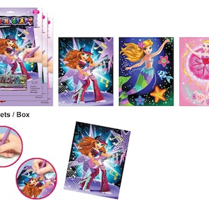 Multiple Themed Set of 3 Sequin Art Piece Kit for Kids || Arts & Crafts for Kids || Do it yourself Artpiece