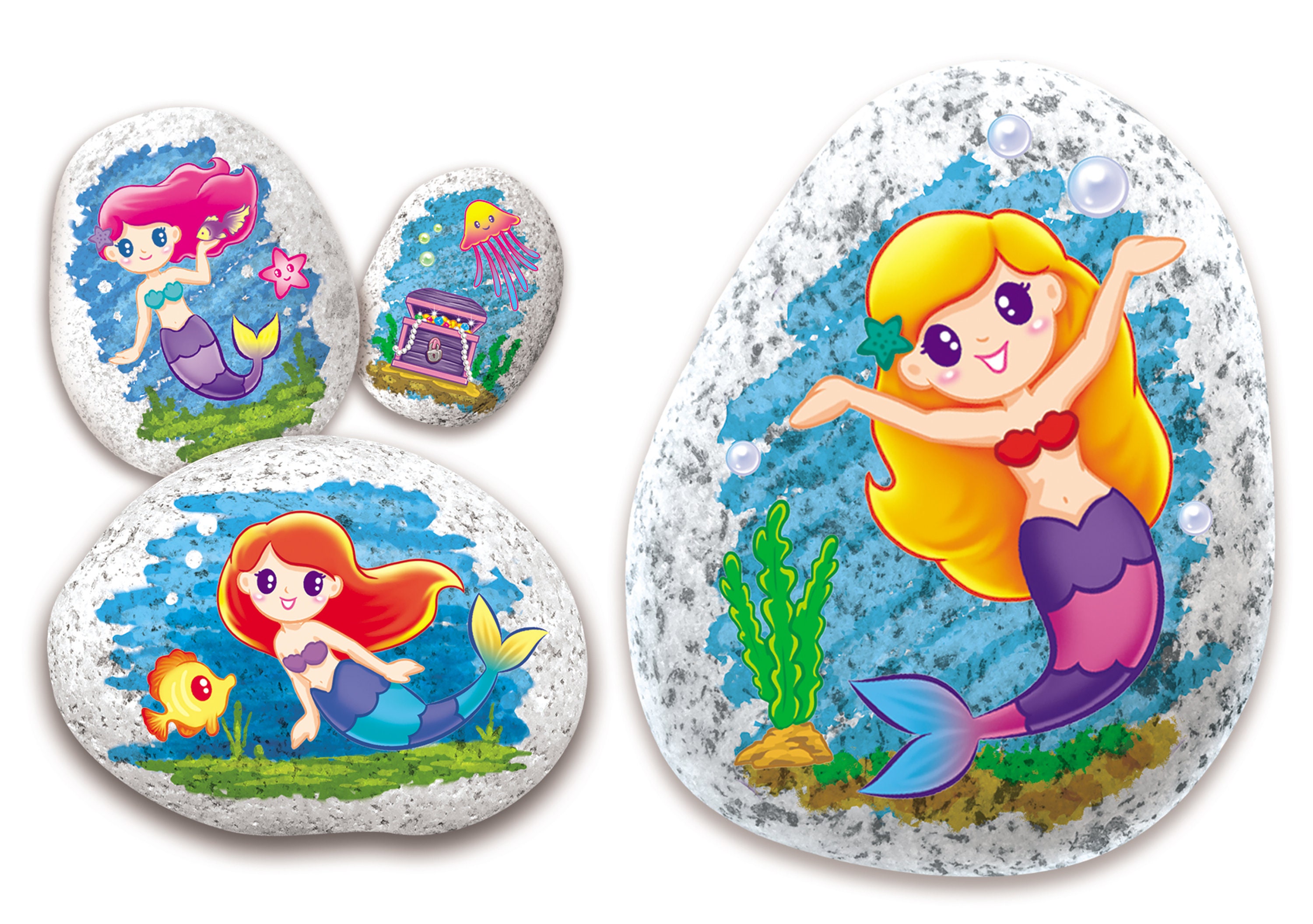 Multipe Rocks Art Craft Multiple Themed Rock Art Piece Display Painting Kit || Great Painting ...