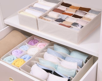 Set of 4 Drawer Divider Underwear Organizer Set || Jewelry Organization Storage Container