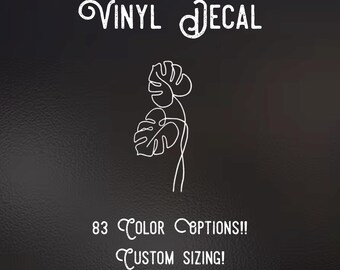 Monstera Jungle Leaf Decal | 83 Color Choices| Indoor/Outdoor Use