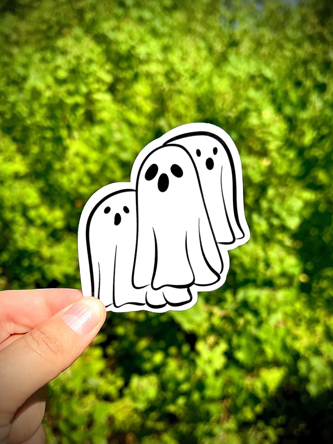 Off Ghost Sticker Three Ghost Sticker - Waterproof Vinyl Decal for Laptops, Tumblers ...