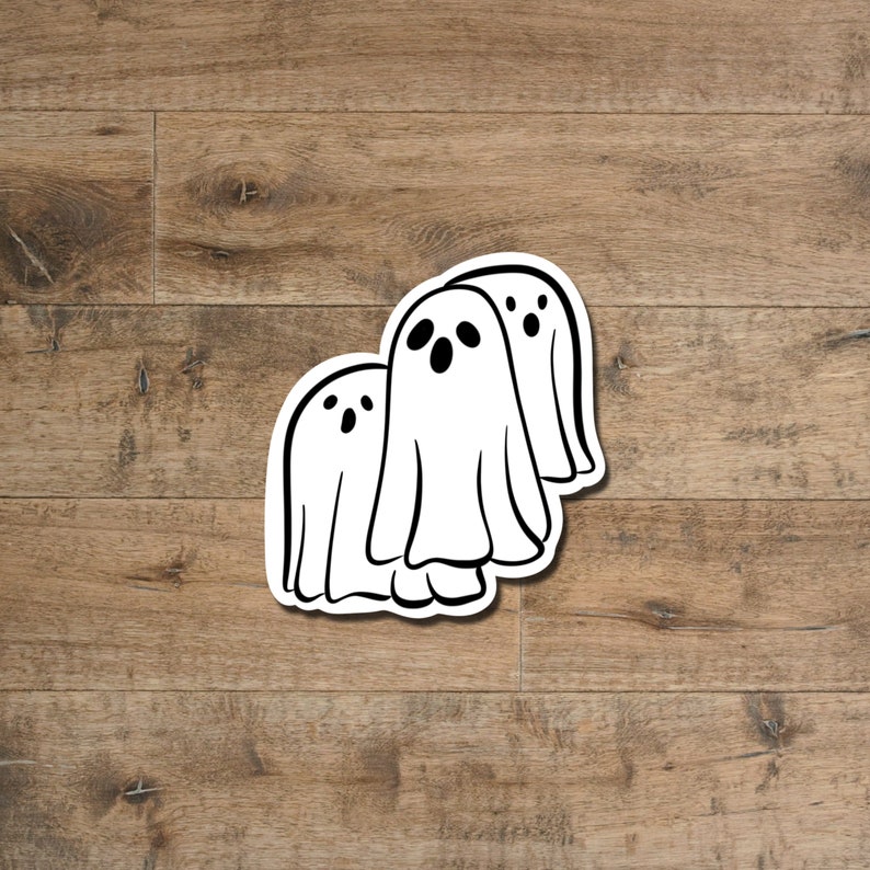 Three Ghost Sticker - Waterproof Vinyl Decal for Laptops, Tumblers ...