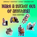 Custom photo stickers - personalized waterproof decals for laptops, mirrors, tumblers, and more