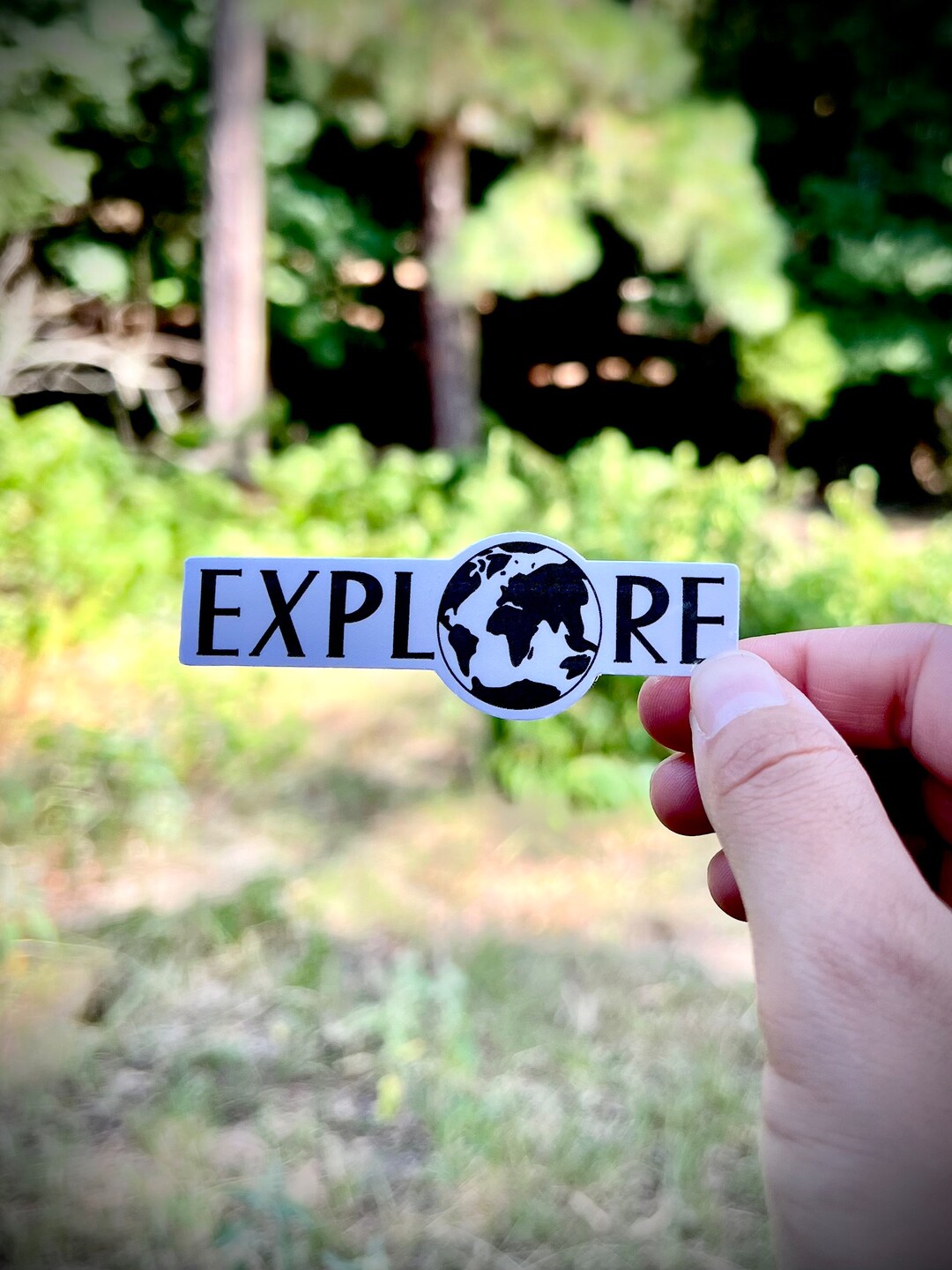 Explorative Sticker Explore Travel Sticker - Waterproof Vinyl Decal for Tumblers, Notebooks ...
