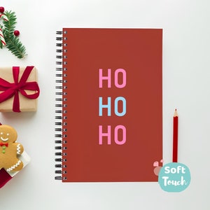 Christmas Notebook HO HO HO|Paperback||Xmas Notebook Planner|Christmas Organiser|Xmas shopping lists|Gift present ideas| Stocking filler