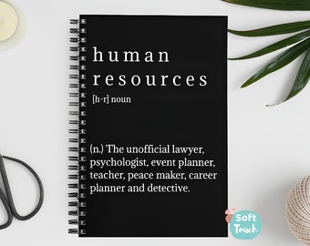 Funny Human Resources Noun A5 Notebook| Soft cover| HR Quotes |HR| Hr jokes |HR Notebook |Gift for hr manager|Spiral| Meme|Paperback| Humour