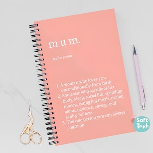 Cuaderno A5 personalizado con el nombre de mamá: regalos para mamá y esposa: diario planificador para mamá: regalo de cumpleaños para el día de la madre: la mejor mamá del mundo