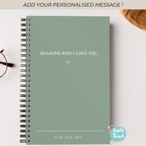 Diario di coppia personalizzato - Motivi per cui ti amo - Regalo di anniversario - San Valentino - Regalo romantico per marito, moglie, fidanzato, fidanzata