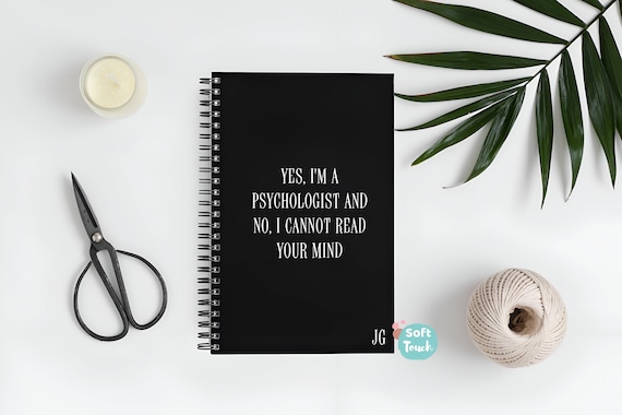 Personalised Psychology A5 Notebook|Paperback|Soft cover| Funny Gift for Psychology Graduate Student|Future Psychologist|Psychologist Office