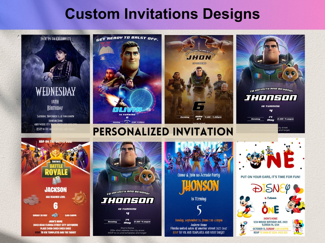 Custom Invitation | Made to Order Invitation | Design Your Own ...