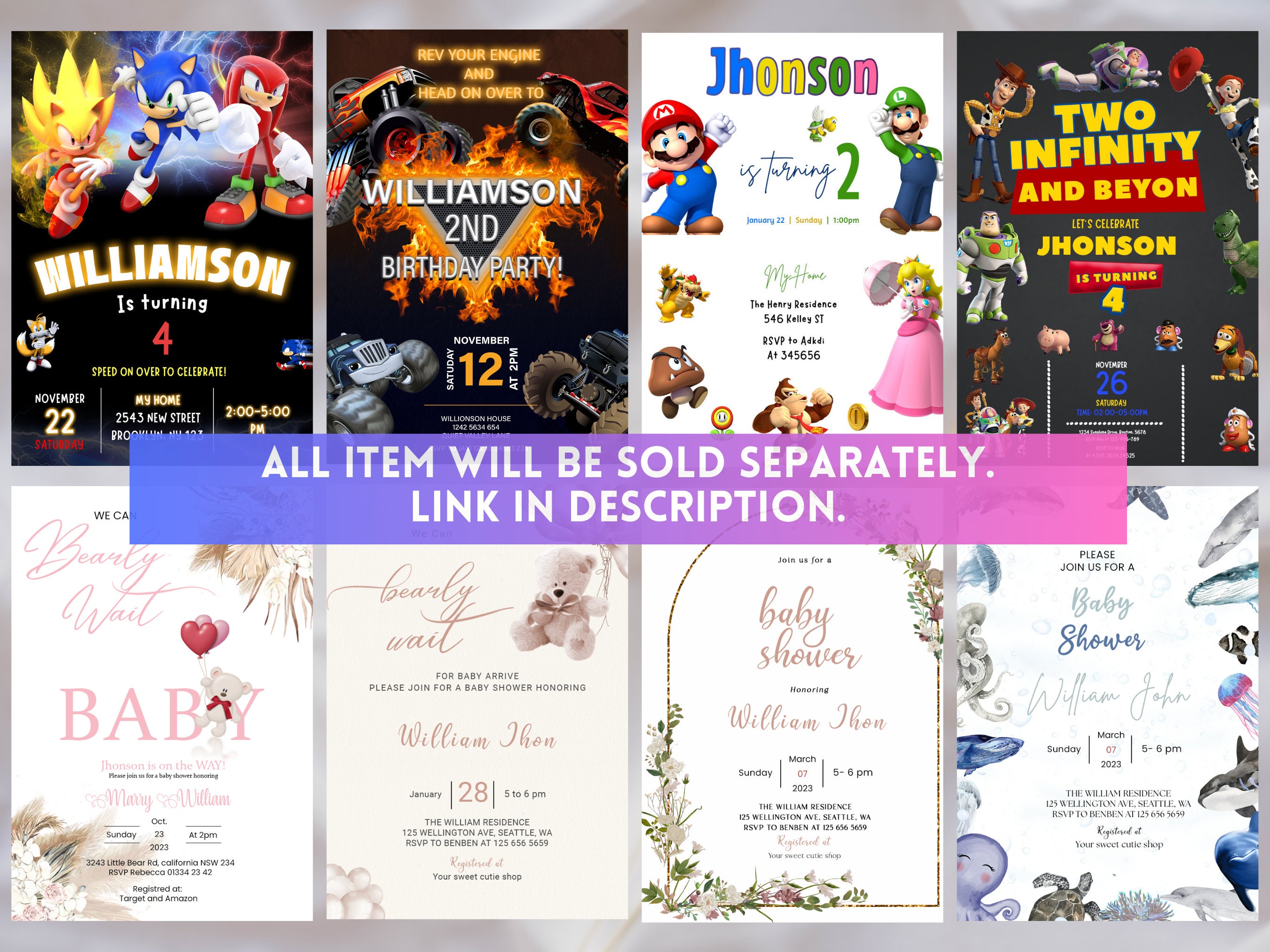 Custom Invitation | Made to Order Invitation | Design Your Own ...