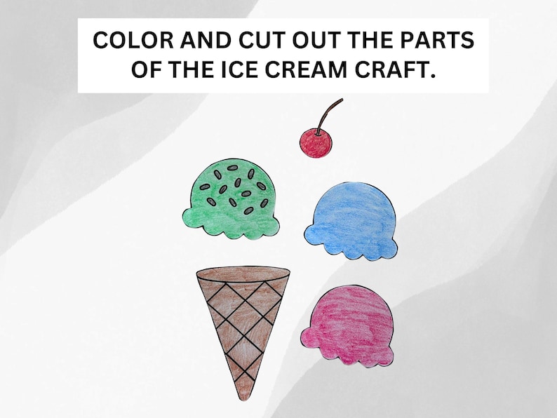 Summer activity of an ice cream activity