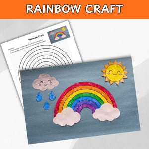 Rainbow Craft for Kids: Weather Activity Printable (PDF)