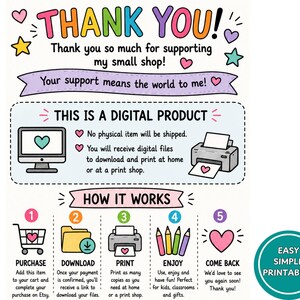Digital download from Easy Simple Printables