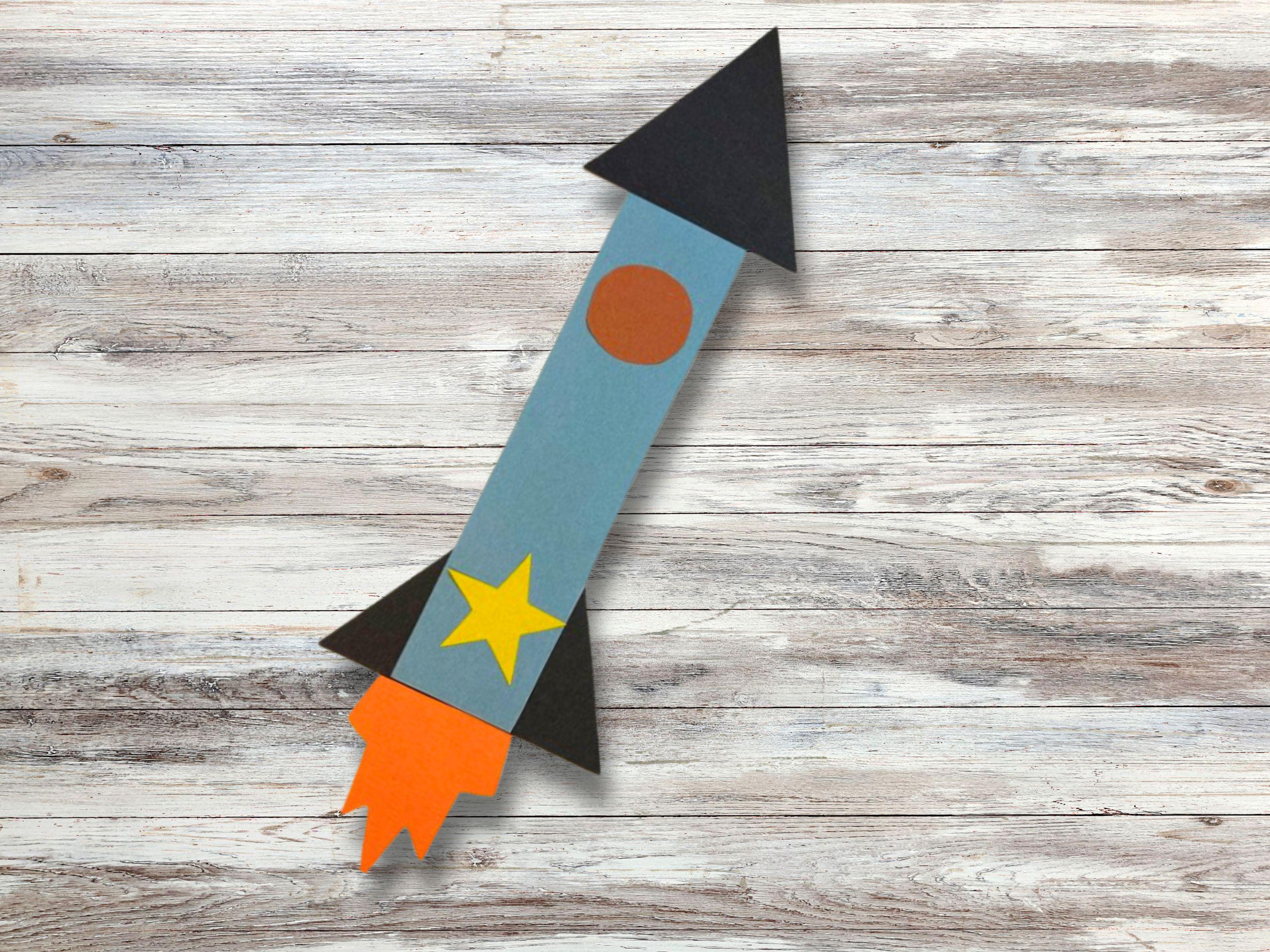 Shape Rocket Craft for Kids: Printable Space Activity (PDF Download) - Etsy