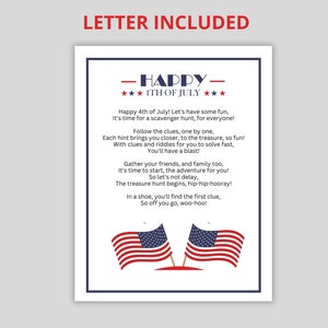 4th of july scavenger hunt kids camp