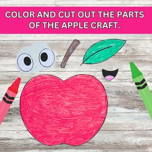 Build an Apple Craft: Printable Fall Activity for Kids - Etsy
