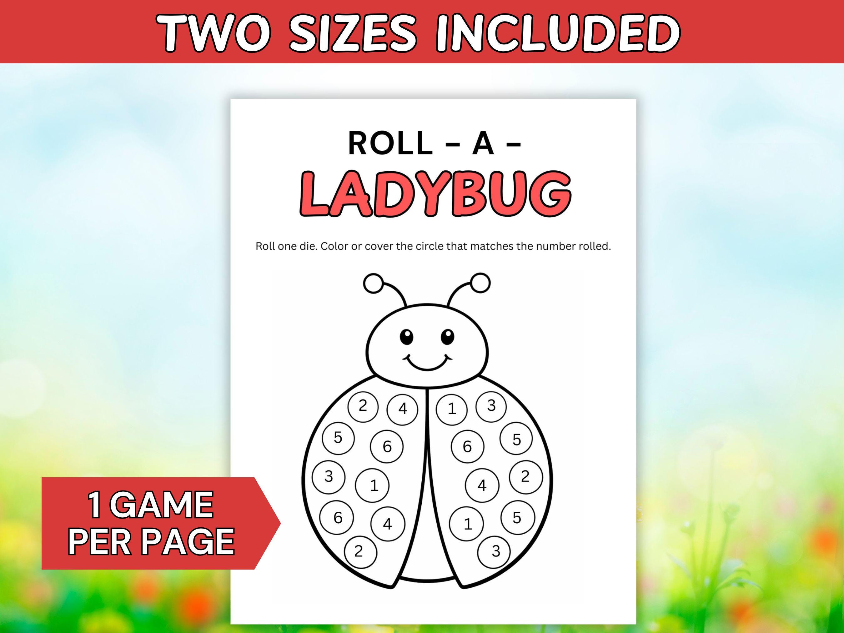 Roll a Ladybug Game | Spring Dice Game for Kids | Math Game | Preschool ...