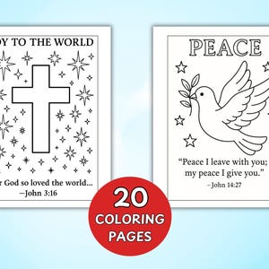 Christian kids activity. Holiday bible printables. Scripture coloring page.