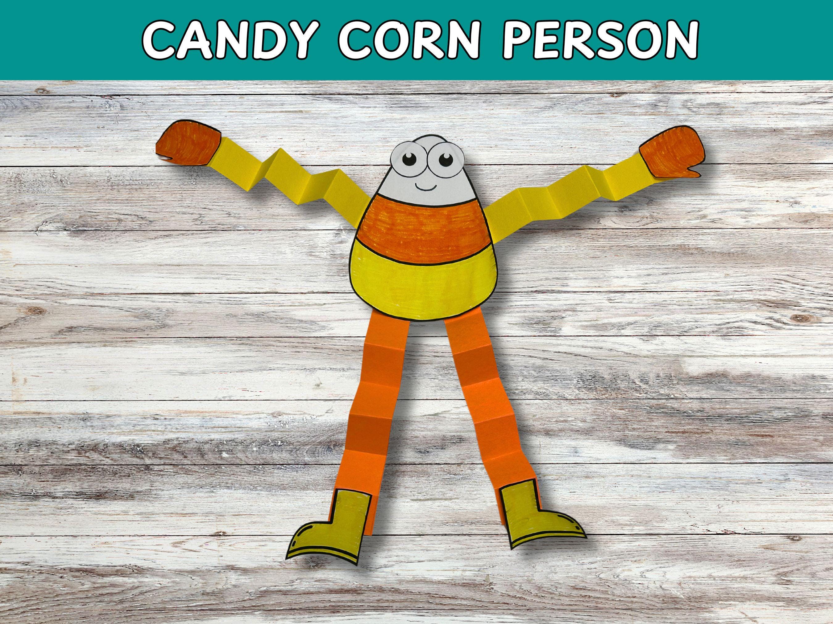Candy Corn Person Craft: Fall Activity Printable (PDF)