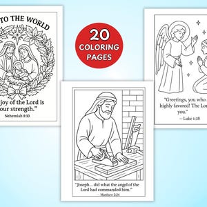 Christian Christmas coloring sheets.  Printable Christmas coloring. Christmas activity for kids.