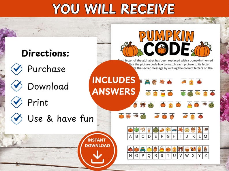 Halloween activity for kids.  Thanksgiving activity for kids.  Fall activity for kids.  Classroom activity. Pumpkin game