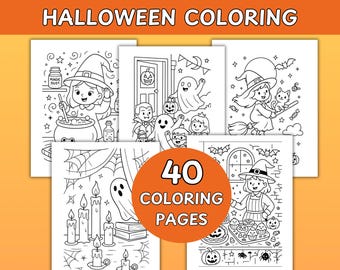 Halloween Coloring Pages for Kids, Halloween Activities, Coloring Sheets