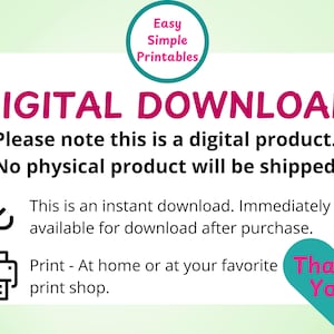 digital download from easy simple printables