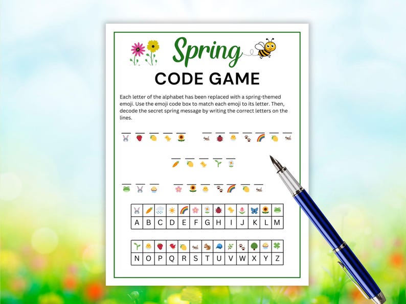 Secret code game for kids