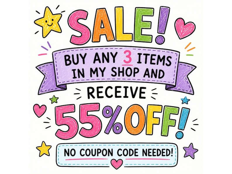 Sale buy 3, save 55%