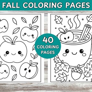 Fall coloring sheets.  Autumn coloring sheets.