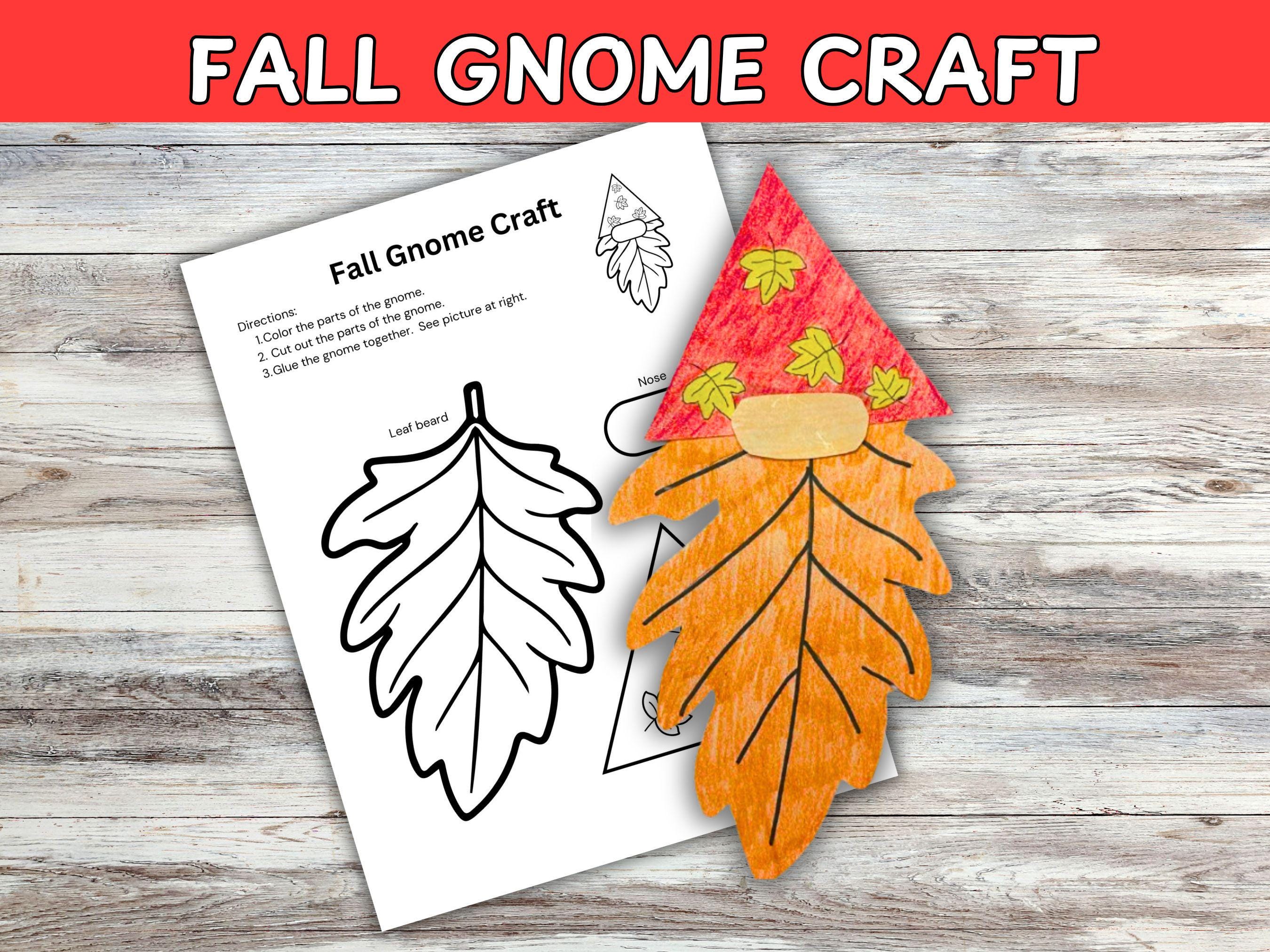42 Adorable Gnome Crafts for Kids They Can't Help But Love! 3 Fall Gnome Craft: Printable Coloring Template (Digital Download)