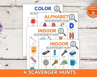 Indoor Scavenger Hunt for Kids | Home Scavenger Hunt | Screen Free Activity | Rainy Day Fun