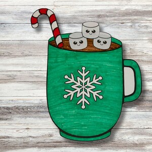 Hot cocoa craft makes a great Christmas craft.