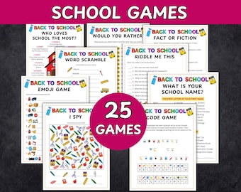 Back to School Games Bundle: Eisbrecher-Aktivitäten (PDF-Download)