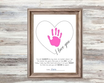 Mother's Day Handprint Art: DIY Keepsake Gift (PDF Printable)