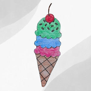 Build an ice cream craft activity