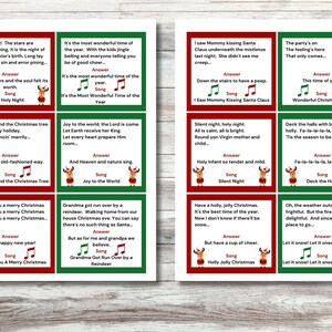 Christmas Finish the Lyrics Game, Printable Christmas Carol Game ...