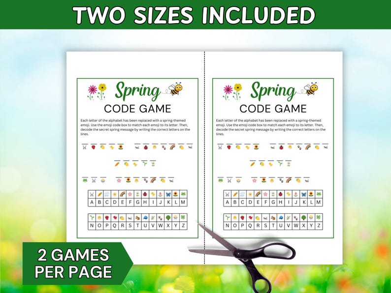 Spring activity is available in two sizes.