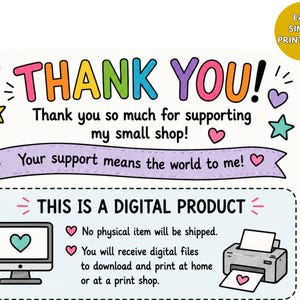 Digital download from Easy Simple Printables