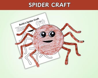 Halloween Spider Craft: Printable Spider Activity for Kids (Digital Download)