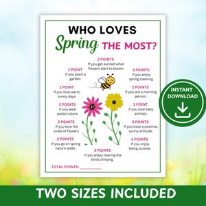 Who Loves Spring the Most Game | Spring Party Game | Icebreaker Activity| Family Game
